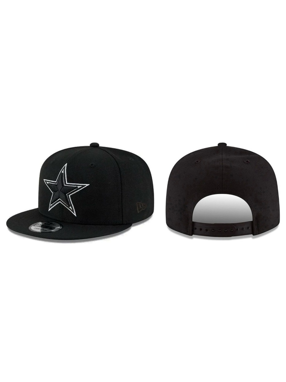 NEW ERA - NFL Football Hat  - Dallas Cowboys 9FIFTY Snapback Cap - Black